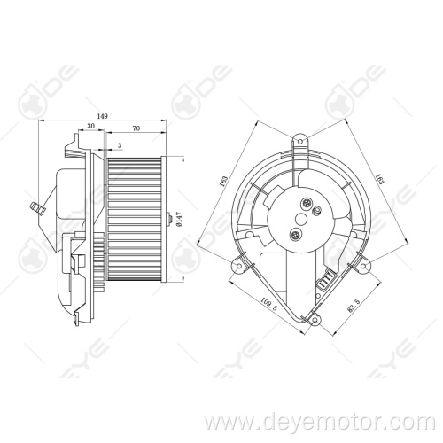Blower motor for PEUGEOT 306 CITROEN